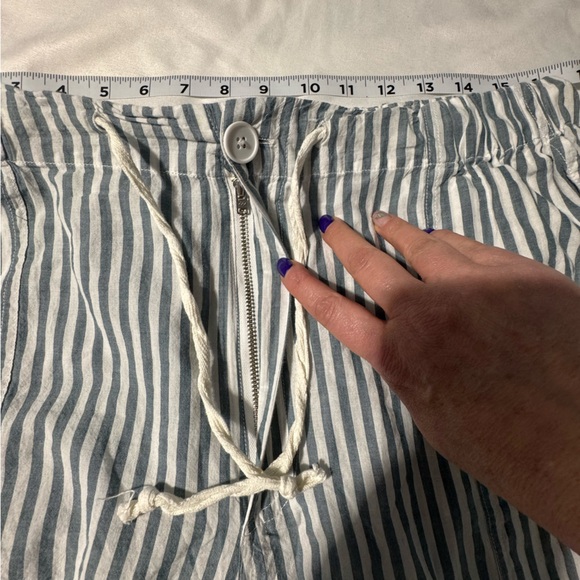 dRA Los Angeles Striped Cotton Parachute Pants & Top Set – Size L Quiet Luxury - Picture 11 of 16